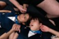Kawanami saki receiving facial cumshot komatsu aya holding her hand tight